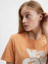 Pieces Narančasta majica s printom Pieces Tamaris