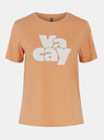 Pieces Narančasta majica s printom Pieces Tamaris