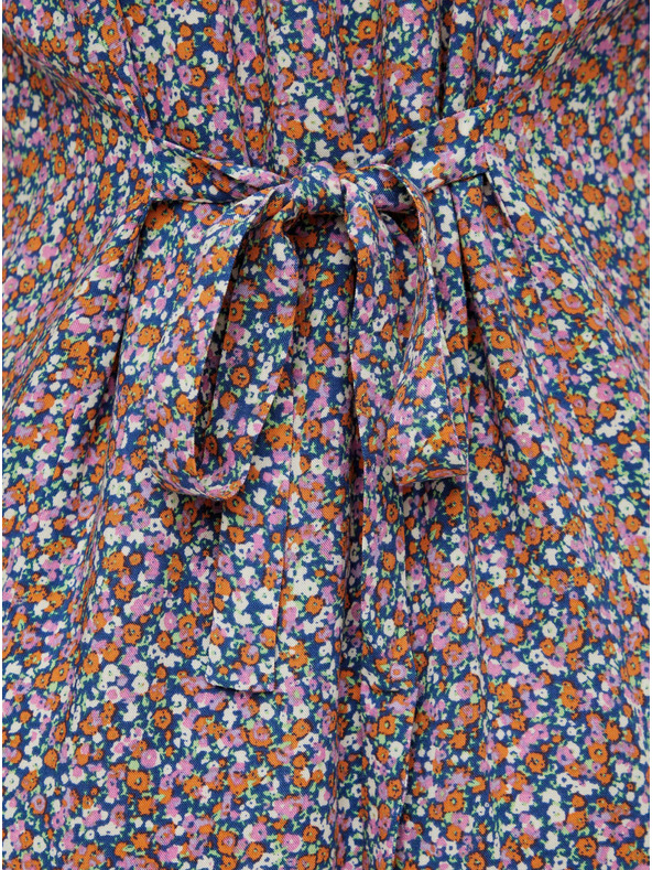 Pieces Pieces Timberly ljubičasta cvjetna haljina na vezanje