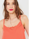 CAMAIEU Narančasti top s čipkom CAMAIEU