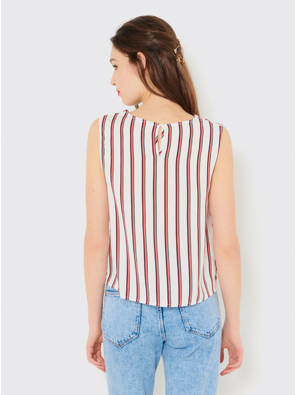 CAMAIEU Top na crvene i bijele pruge CAMAIEU