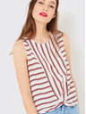 CAMAIEU Top na crvene i bijele pruge CAMAIEU