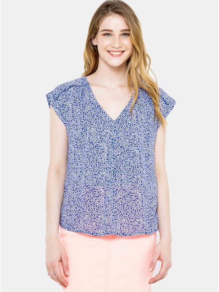 CAMAIEU Plava bluza s uzorkom CAMAIEU