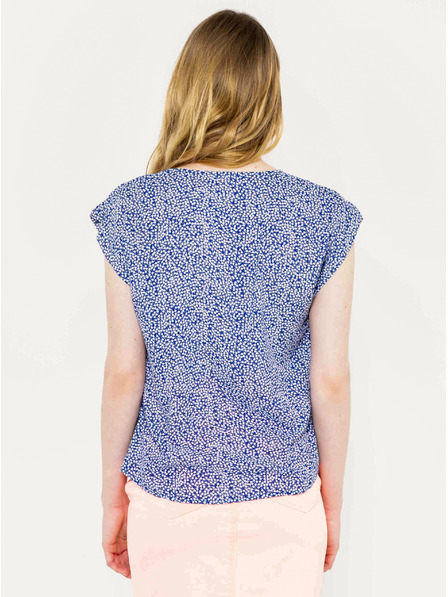 CAMAIEU Plava bluza s uzorkom CAMAIEU