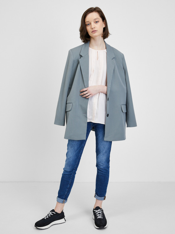 CAMAIEU Krem bluza s tričetvrt rukavima CAMAIEU