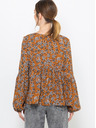 CAMAIEU Smeđa bluza s uzorkom CAMAIEU