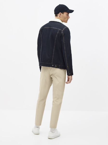 Celio Celio Susherpa tamnoplava traper jakna s umjetnim krznom