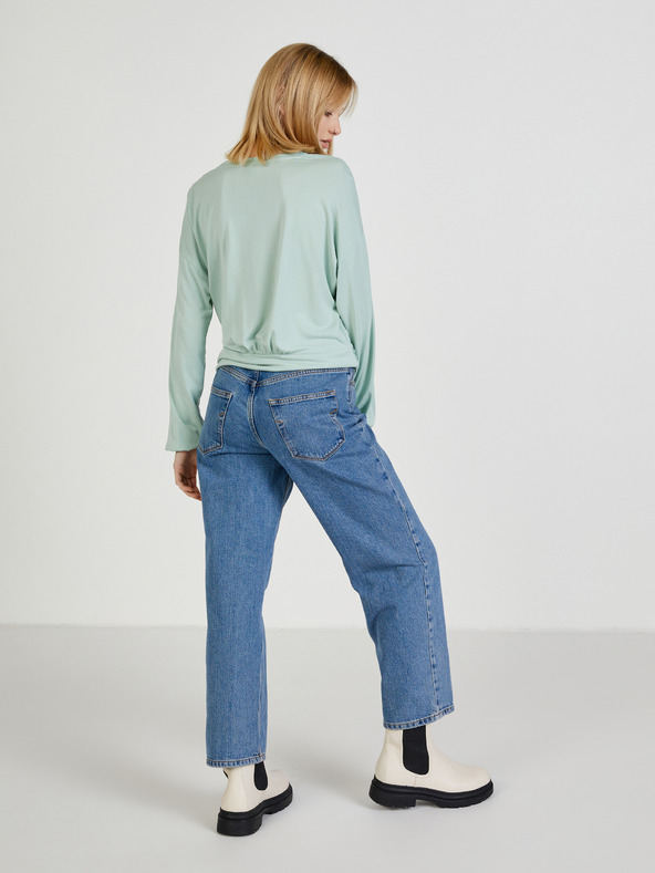 ONLY Svijetlozelena majica s SAMO slobodnim čvorom