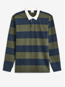 Celio Plavo-zelena muška prugasta polo majica Celio Verugby