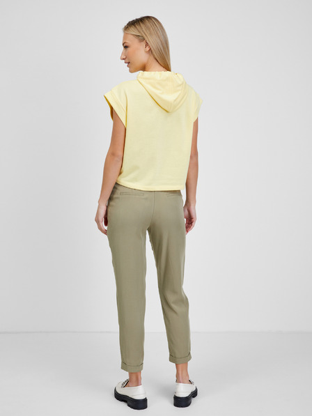 ONLY Žuta majica bez rukava s kapuljačom ONLY Miami