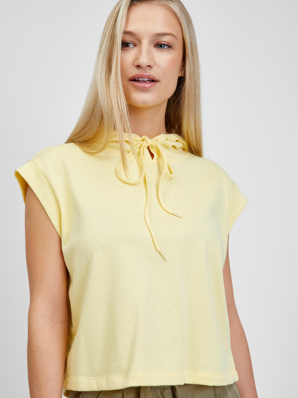 ONLY Žuta majica bez rukava s kapuljačom ONLY Miami