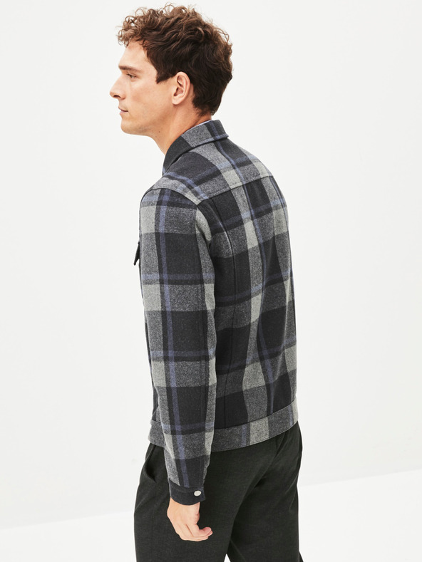 Celio Celio Punjab tamno siva muška karirana jakna