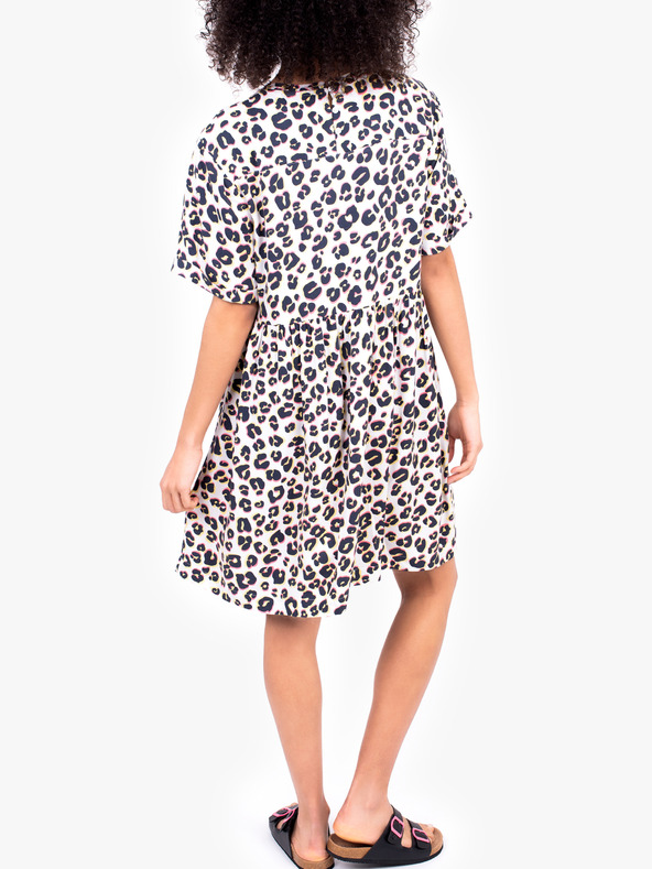 Brakeburn Brakeburn bijela ženska kratka haljina sa animal printom