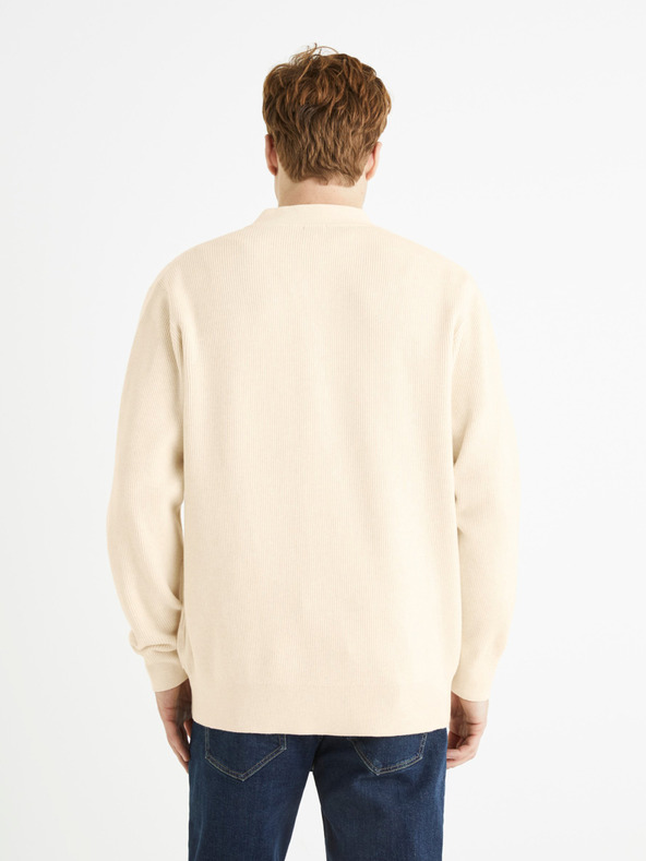 Celio Celio krem ​​muški kardigan