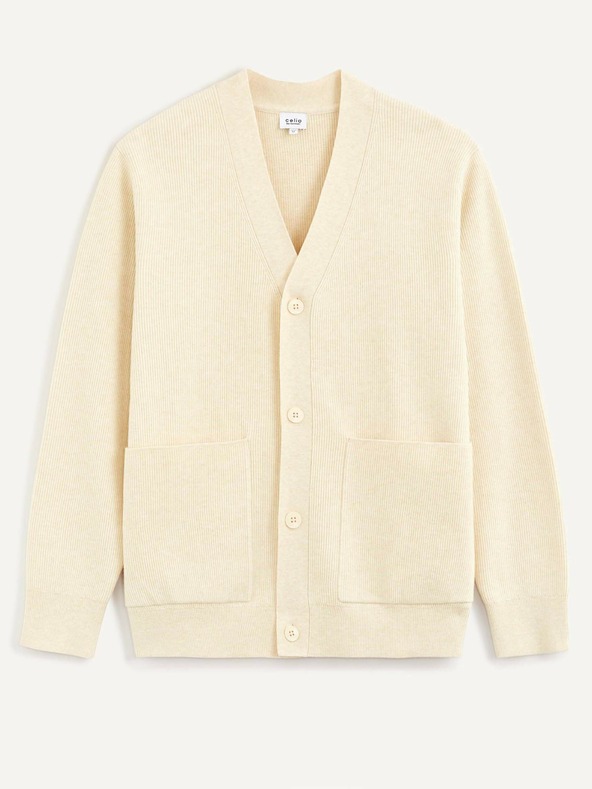 Celio Celio krem ​​muški kardigan
