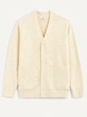 Celio Celio krem ​​muški kardigan