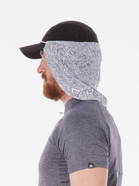 Northfinder Bijela maska ​​za vrat i lice s uzorkom Northfinder Neckfacemask Ac-3010Sii