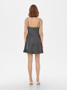 ONLY Tamno siva kratka haljina na bretele SAMO Ragna