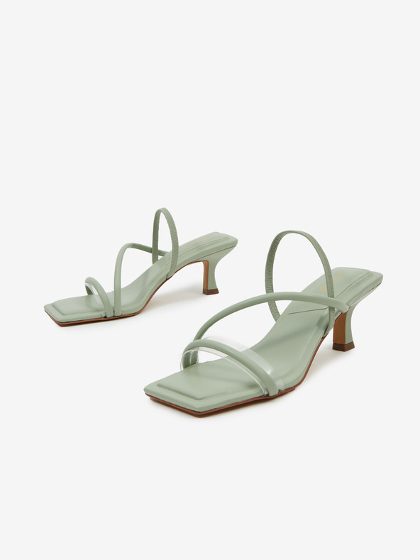 Aldo Svijetlozelene ženske papuče na petu ALDO Zoebaen