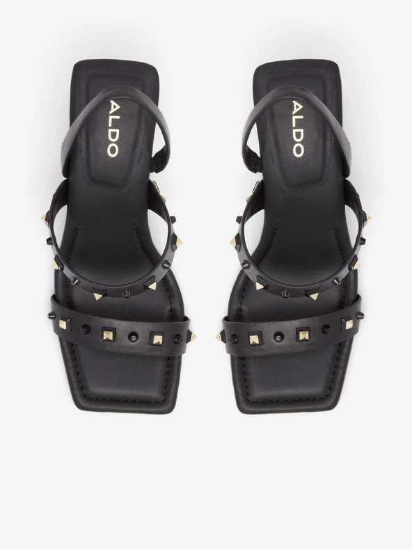 Aldo Crne ženske sandale na petu ALDO Louella