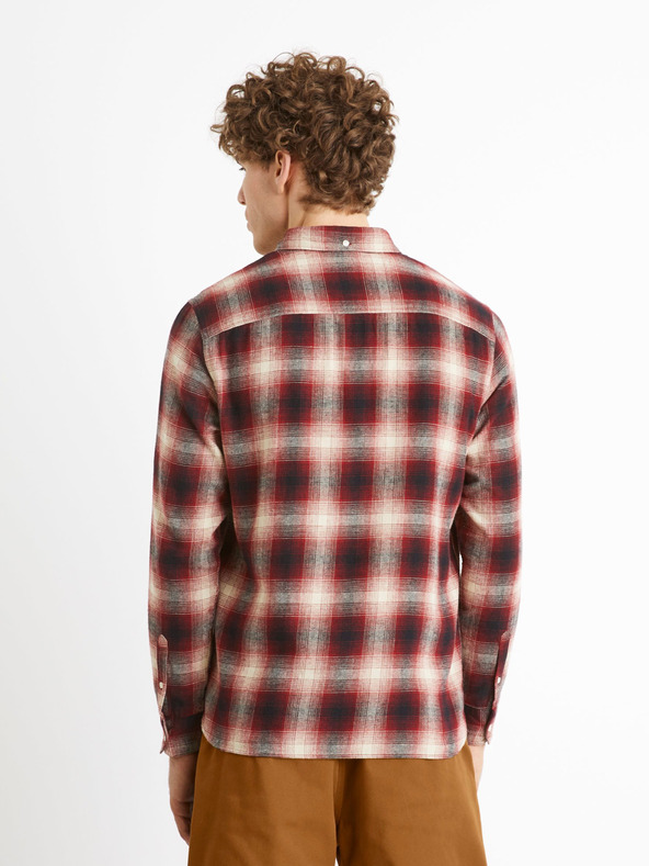 Celio Celio Camulto crvena karirana košulja za muškarce