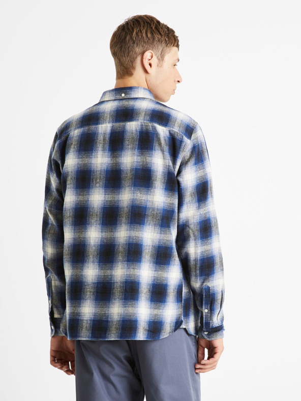 Celio Plava muška karirana košulja Celio Camulto