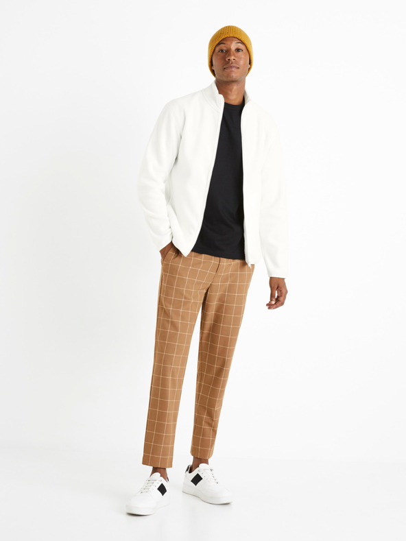 Celio Bijela muška majica od flisa Celio Cepolaire