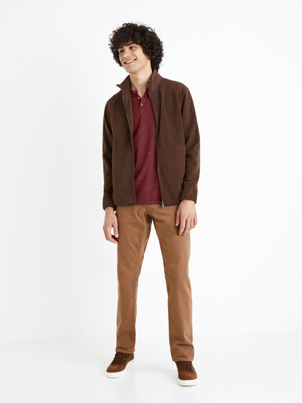 Celio Celio Cepolaire muška smeđa majica od flisa