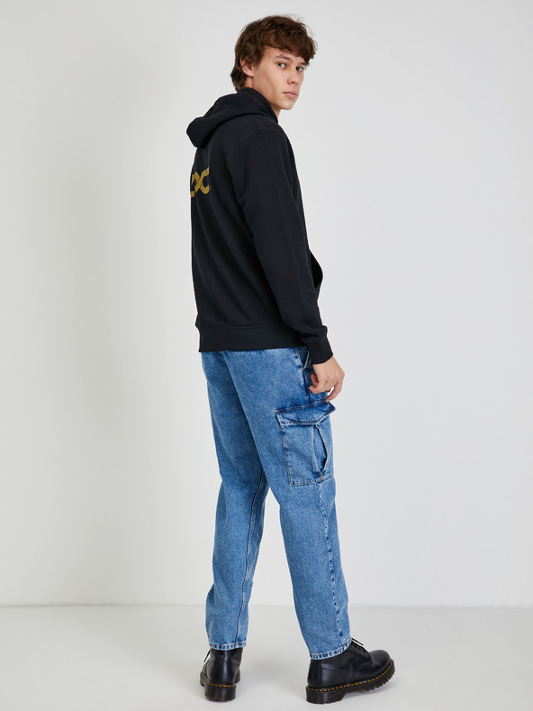 ZOOT.collab Crna unisex majica s kapuljačom ZOOT