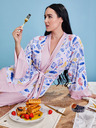 ZOOT.collab Ružičasti ženski cvjetni kućni ogrtač iz kolekcije BESKY by ZOOT
