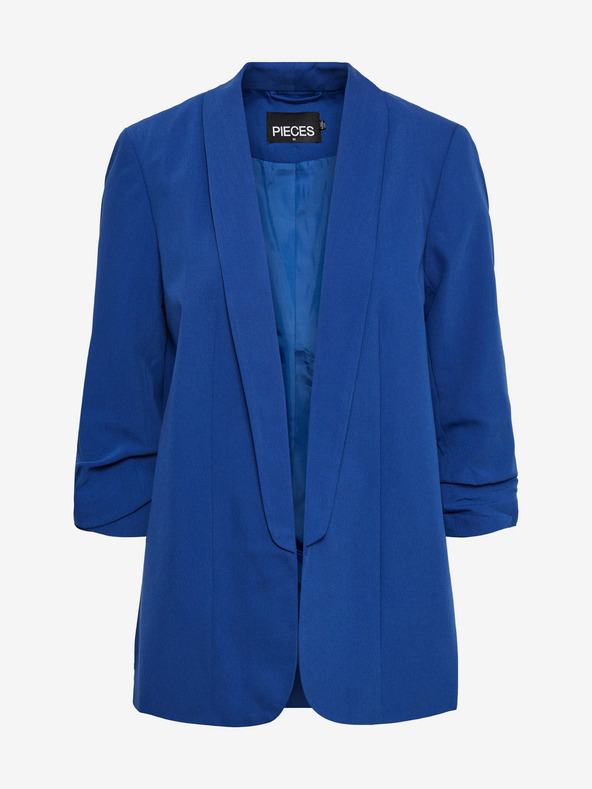 Pieces Tamnoplavi ženski sako sa tričetvrt rukavima Pieces Boss