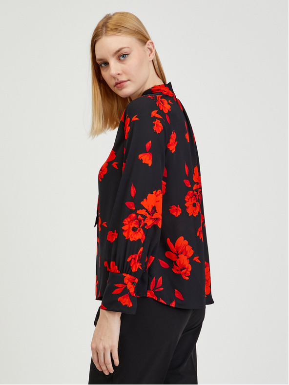 Orsay Crveno-crna ženska bluza cvjetnog uzorka ORSAY