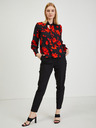 Orsay Crveno-crna ženska bluza cvjetnog uzorka ORSAY