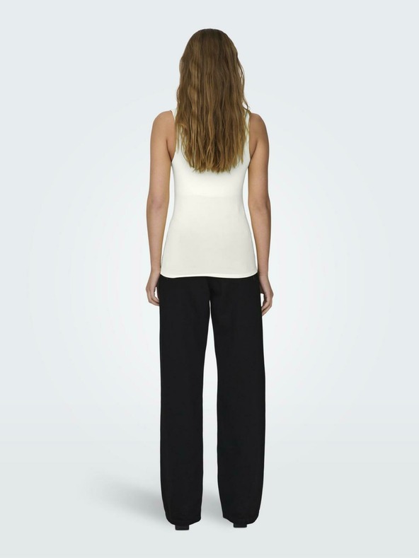 ONLY Krem ženska dvostrana majica bez rukava SAMO Ea