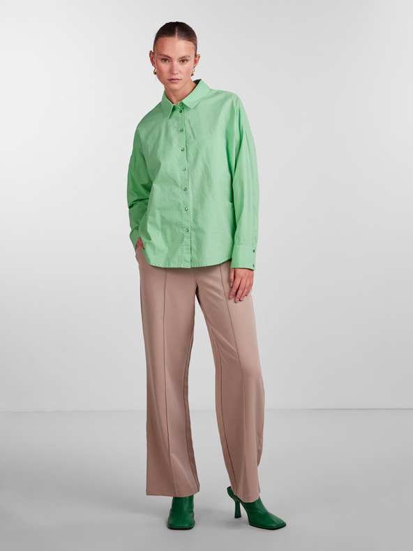 Pieces Svijetlo zelena ženska košulja Pieces Tanne