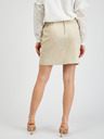 Orsay Bež ženska suknja od brušene kože ORSAY