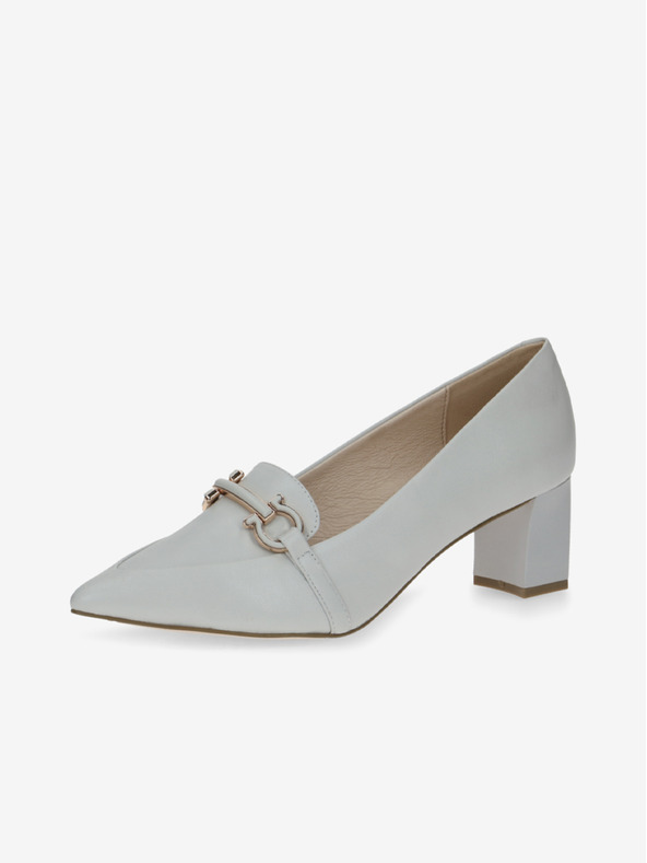 Caprice Svijetlosive ženske kožne cipele Caprice