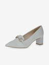 Caprice Svijetlosive ženske kožne cipele Caprice