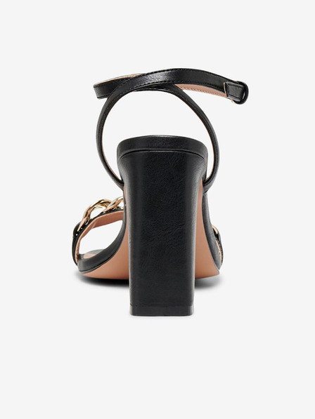 ONLY Crne ženske sandale na petu ONLY Alyx