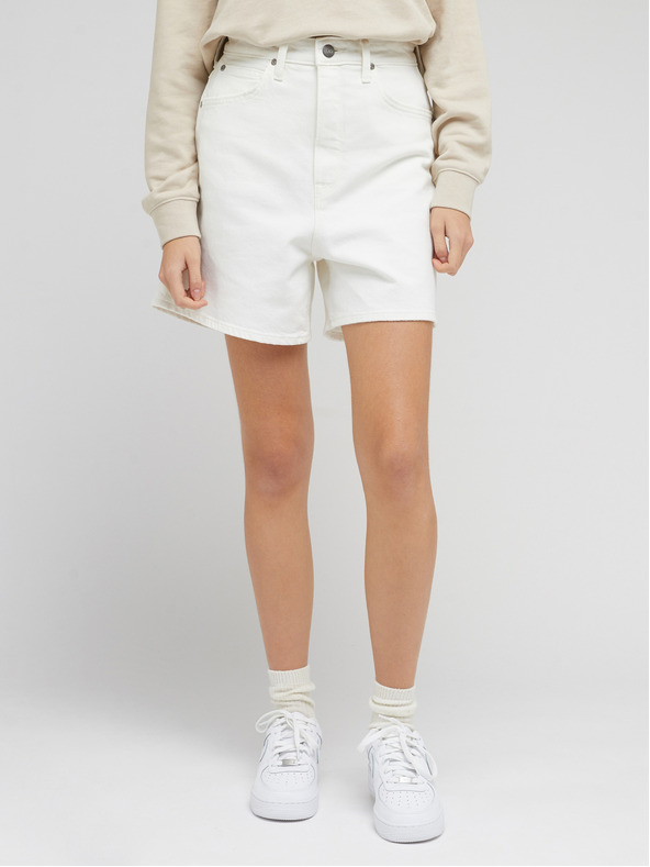 Lee Ženske široke traper kratke hlače White Lee