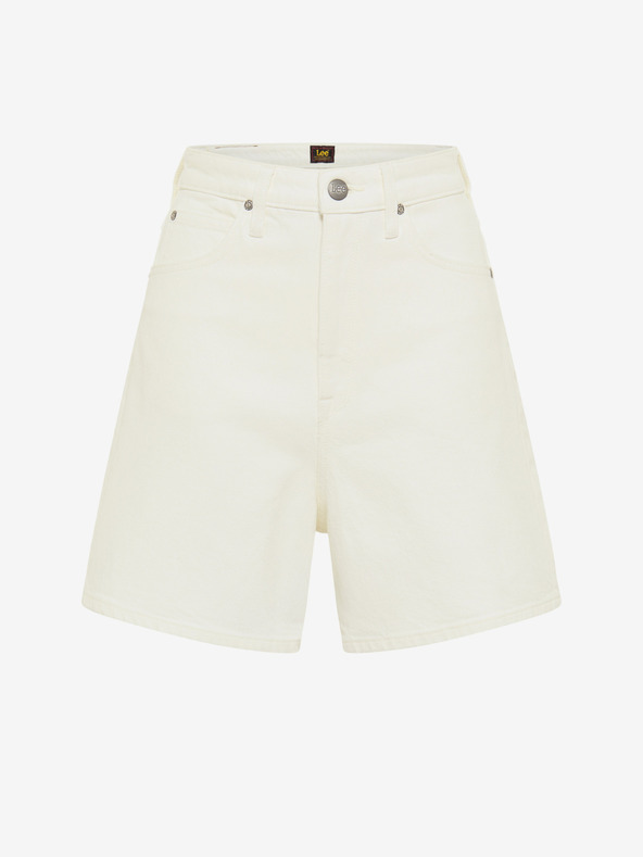 Lee Ženske široke traper kratke hlače White Lee