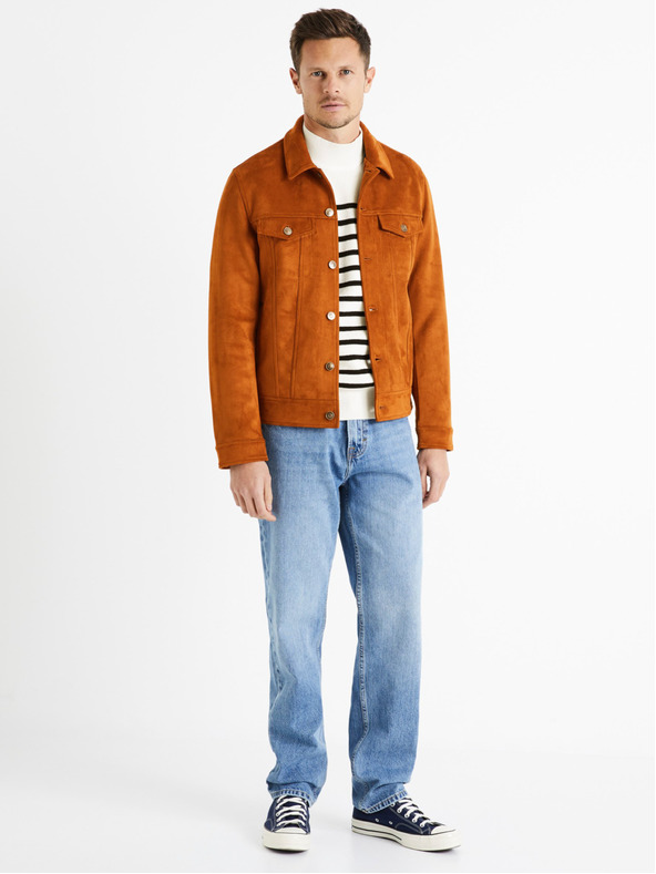 Celio Celio Denerio crno-bijeli prugasti pulover za muškarce