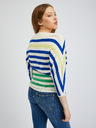 Orsay Plavo-krem ženski prugasti pulover ORSAY