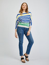 Orsay Plavo-krem ženski prugasti pulover ORSAY