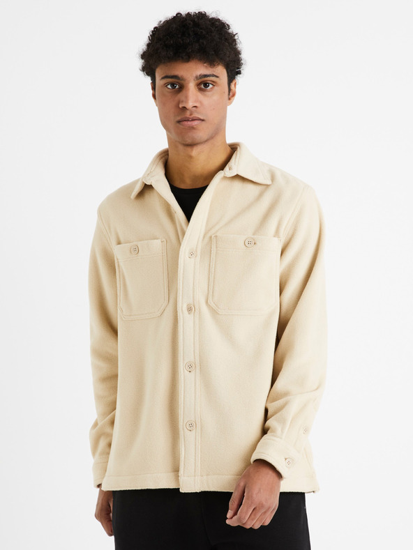 Celio Bež muška majica Celio Dafleece