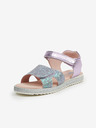 Richter Richter zeleno-ljubičaste metalik sandale za djevojčice