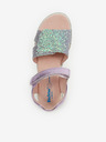 Richter Richter zeleno-ljubičaste metalik sandale za djevojčice