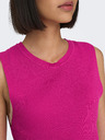 ONLY Tamnoružičasti ženski rebrasti osnovni top ONLY Majli