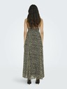 ONLY Smeđa ženska maxi haljina s uzorkom ONLY Eliza