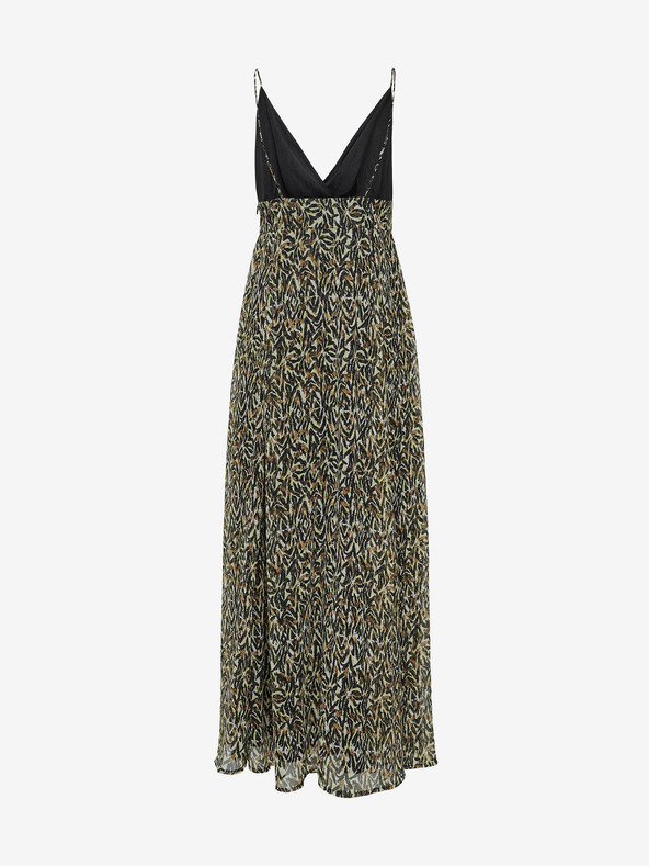 ONLY Smeđa ženska maxi haljina s uzorkom ONLY Eliza